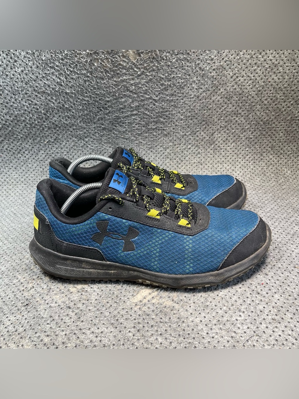 Under Armour Toccoa Trail Blue Black Shoes Size 12 Men’s - Picture 5 of 11